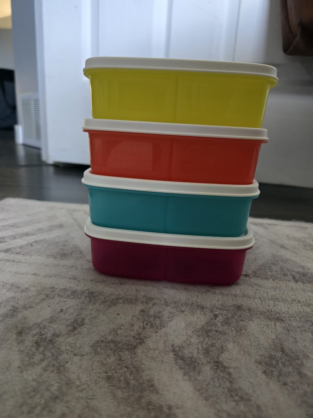 Tupperware Lunchit Food Containers - Yellow, Orange, Teal, Magenta